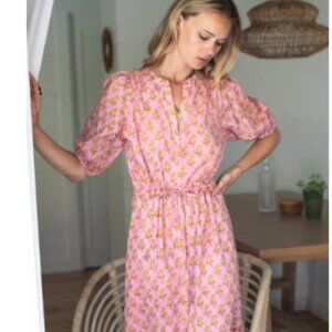 Emerson Fry Lucy Dress - Little Marigolds Pink Organic
